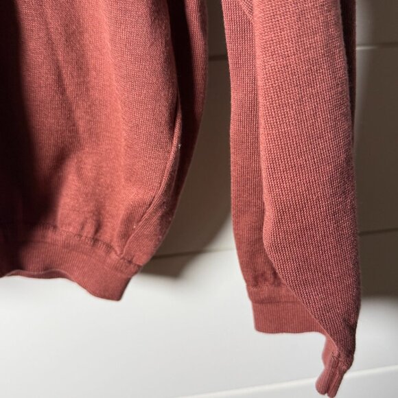 St. Croix Knits Classic Mock Neck Sweater Pullover Lightweight Medium - Picture 3 of 7